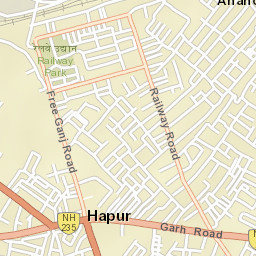 Hapur Street Map