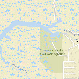 Chassahowitzka Florida Street Map