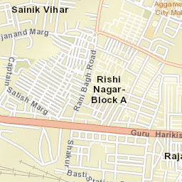Pitampura Street Map