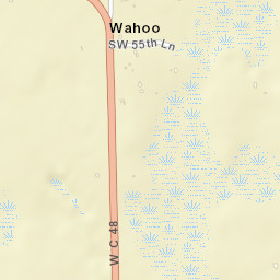 Wahoo Florida Street Map