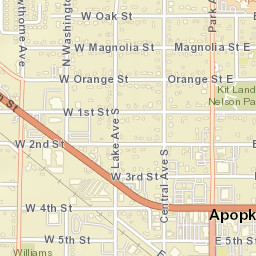 Apopka Florida Street Map