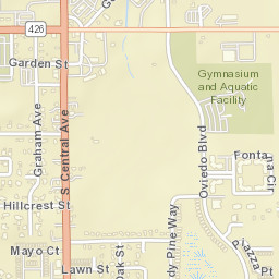 Oviedo Florida Street Map