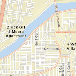 West Delhi Street Map