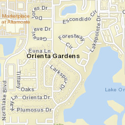Orienta Gardens Florida Street Map