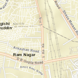 Central Delhi Street Map