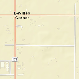 Bevilles Corner Florida Street Map