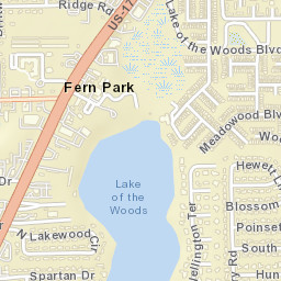 Fern Park Florida Street Map