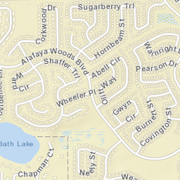 Alafaya Woods Florida Street Map