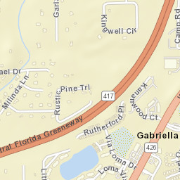 Gabriella Florida Street Map