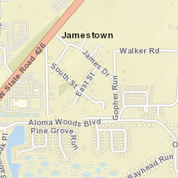 Jamestown Florida Street Map
