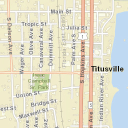 Titusville Florida Street Map