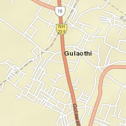 Gulaothi Street Map