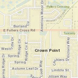 Crown Point Florida Street Map