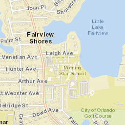 Fairview Shores Florida Street Map