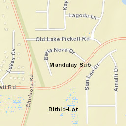 Lake Pickett Florida Street Map