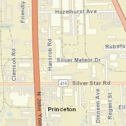 Fairvilla Florida Street Map