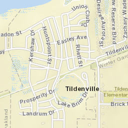 Tildenville Florida Street Map