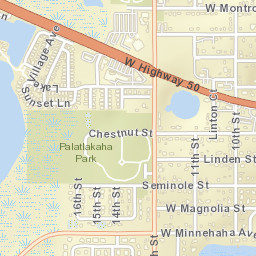 Clermont Florida Street Map