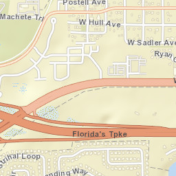 Oakland Florida Street Map