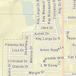 South Titusville Florida Street Map