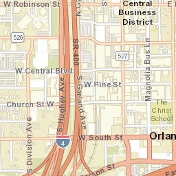 Orlando, Florida Street Map