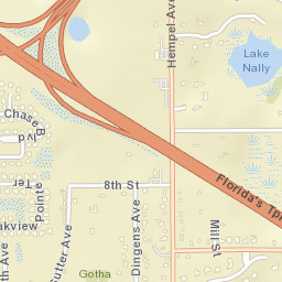 Gotha Florida Street Map