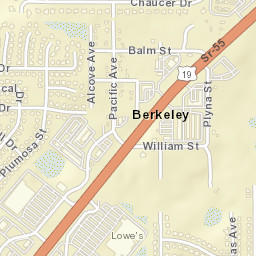 Berkeley Florida Street Map
