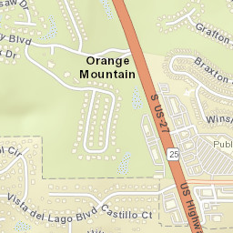 Orange Mountain Florida Street Map