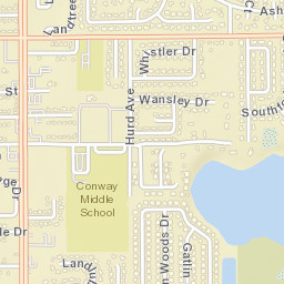 Conway Florida Street Map