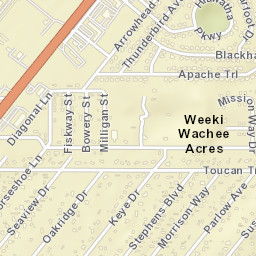 Weeki Wachee Acres Florida Street Map