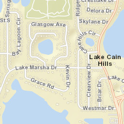 Lake Cain Hills Florida Street Map
