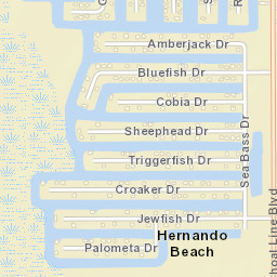 Hernando Beach Florida Street Map
