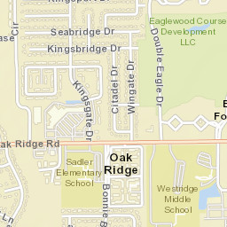 Oak Ridge Florida Street Map