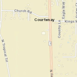 Courtenay Florida Street Map