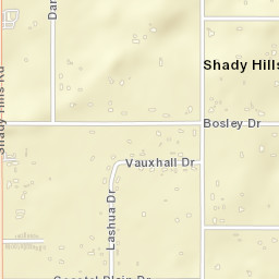 Shady Hills Florida Street Map
