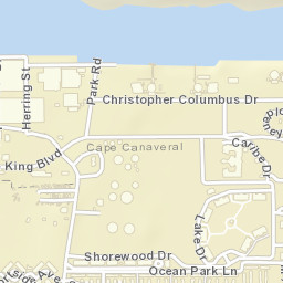 Cape Canaveral Florida Street Map