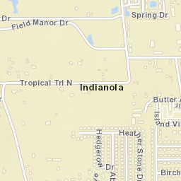 Indianola Florida Street Map