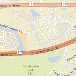 Celebration Florida Street Map