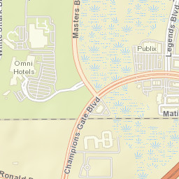 ChampionsGate Florida Street Map
