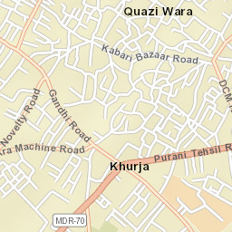 Khurja Street Map