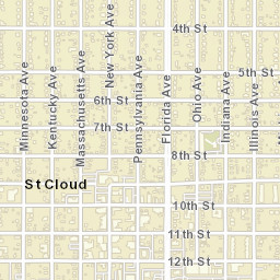 Saint Cloud Florida Street Map