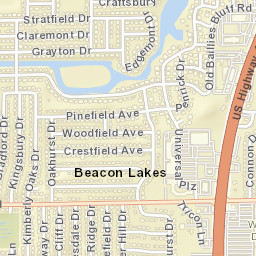 Beacon Lakes Florida Street Map
