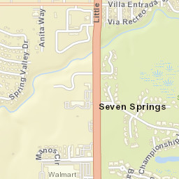 Seven Springs Florida Street Map