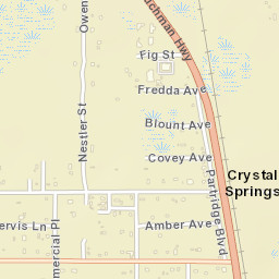 Crystal Springs Florida Street Map