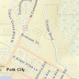 Polk City Florida Street Map