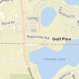 Gulf Pine Florida Street Map