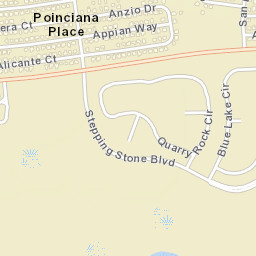 Poinciana Place Florida Street Map