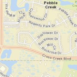 Pebble Creek Florida Street Map