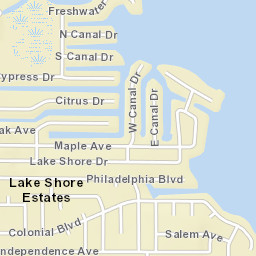 Lake Shore Estates Florida Street Map
