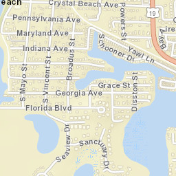 Crystal Beach Florida Street Map
